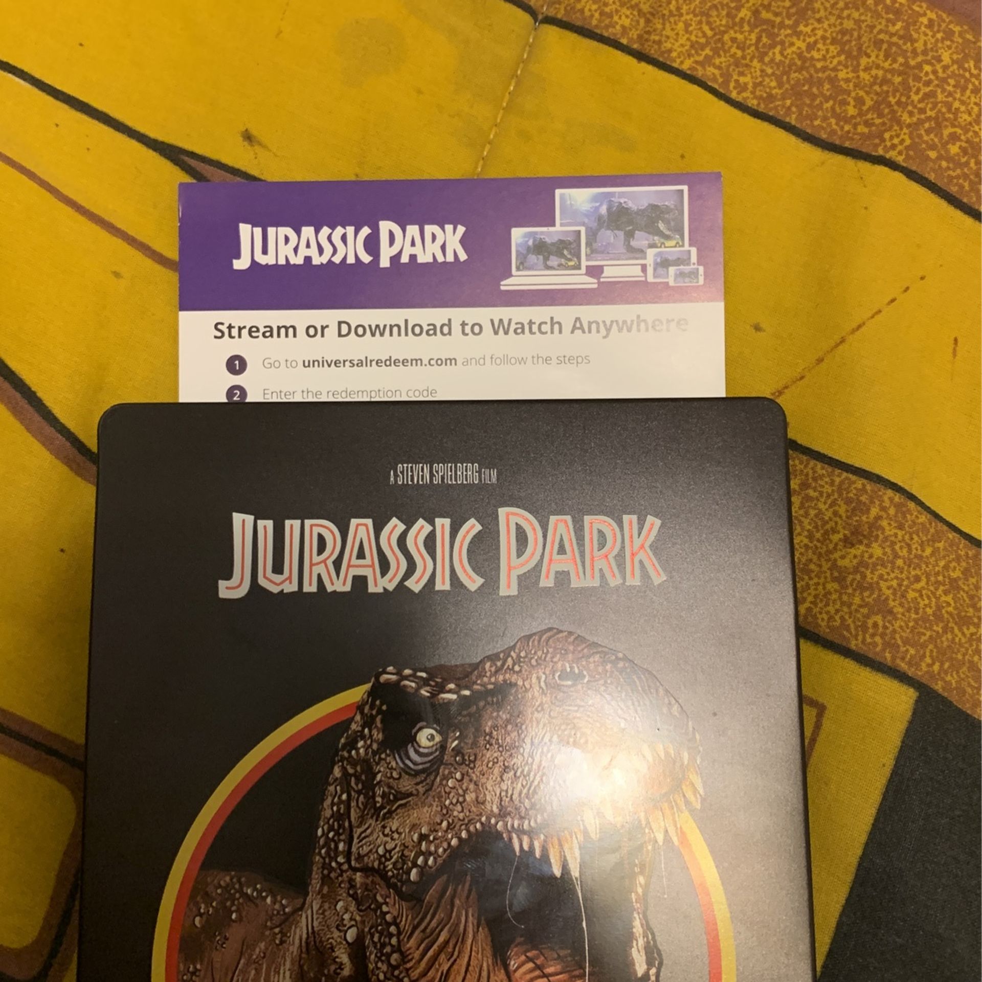 Jurassic Park 1994 Movie Digital Code/copy Only