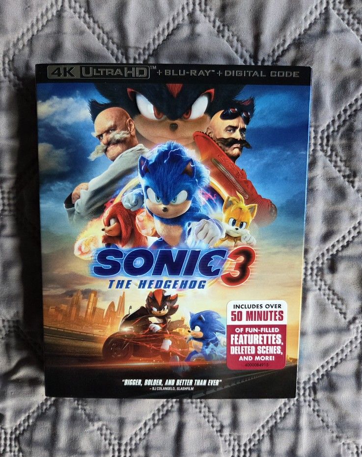 Sonic The Hedgehog 3 4K Blu-Ray
