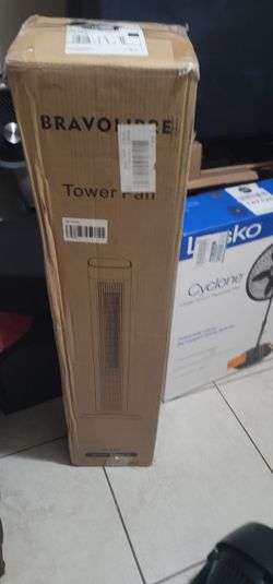 Digital tower fan with remote