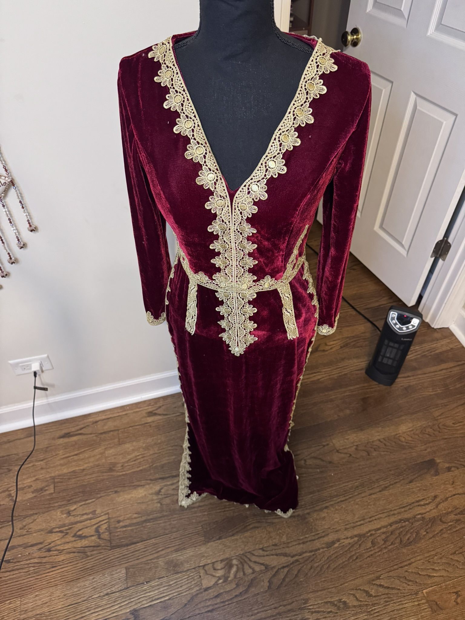 Velvet Prom Dress/ Kuftan