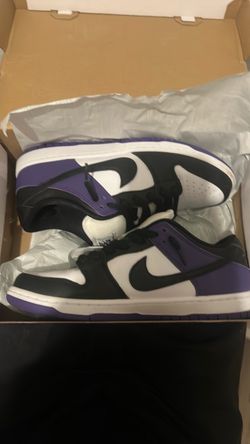 Nike sb dunk black/white/purple