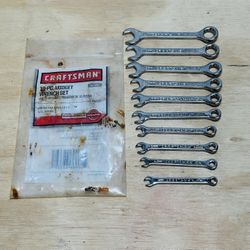 Craftsman 10pc Midget Wrench Set #42339 Metric 4mm-11mm USA
