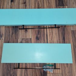 Set Of Floating Shelves With Mounting Brackets 