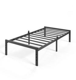 TWIN XL Auroral Zone 14 inch Metal Platform Bed Frame, Heavy Duty Mattress Foundation, No Box Spring Required