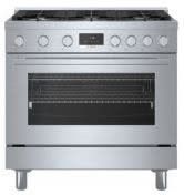Bosch 800 Series 36" Stainless Steel Dual-Fuel Freestanding Range New
