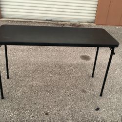 2 Black Vinyl Top Folding Table