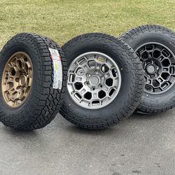 NEW 17” Tacoma Wheels 4Runner TRD Pro Style wheels 6x5.5 Rims Falken AT Tires FJ Cruiser Tundra Sequoia