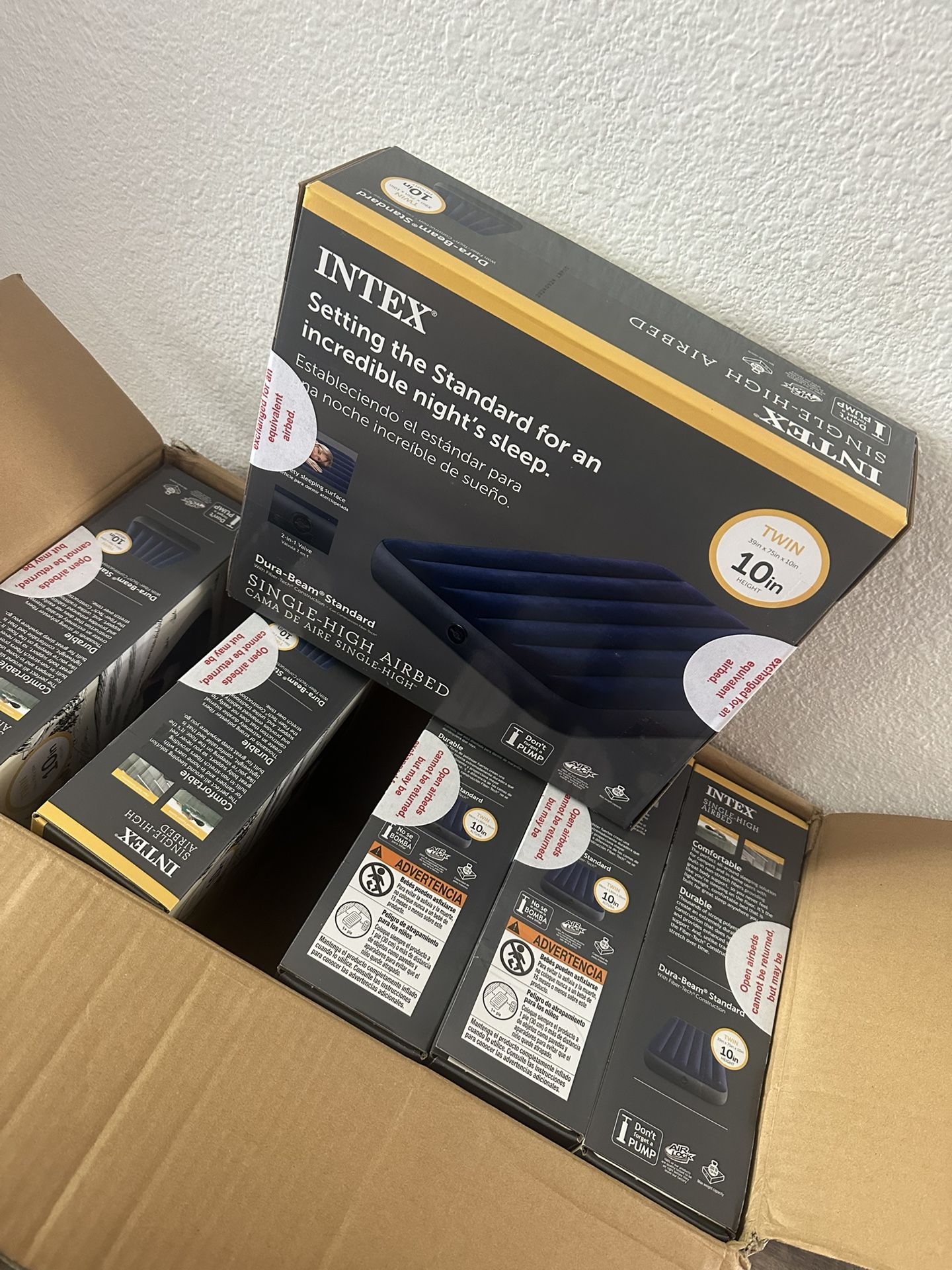 Intex twin Size air mattress 6pack NEW