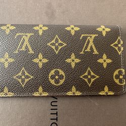 louis vuitton wallet with checkbook