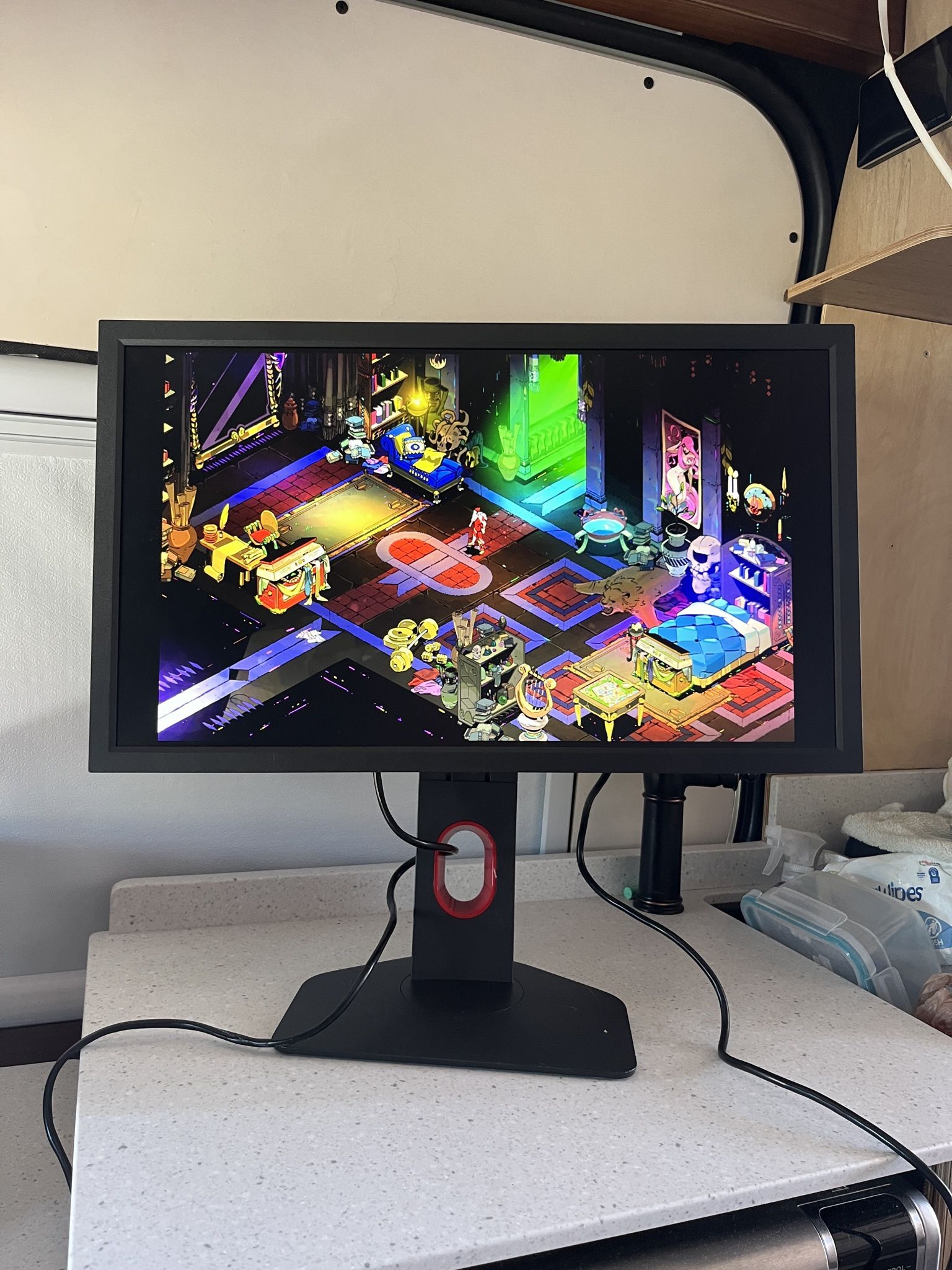 Gaming Monitor 24-Inch 144Hz | 1080P | Smaller Base | Ergonomic Stand | XL Setting to Share | Customizable Quick Menu | DyAc | 120H