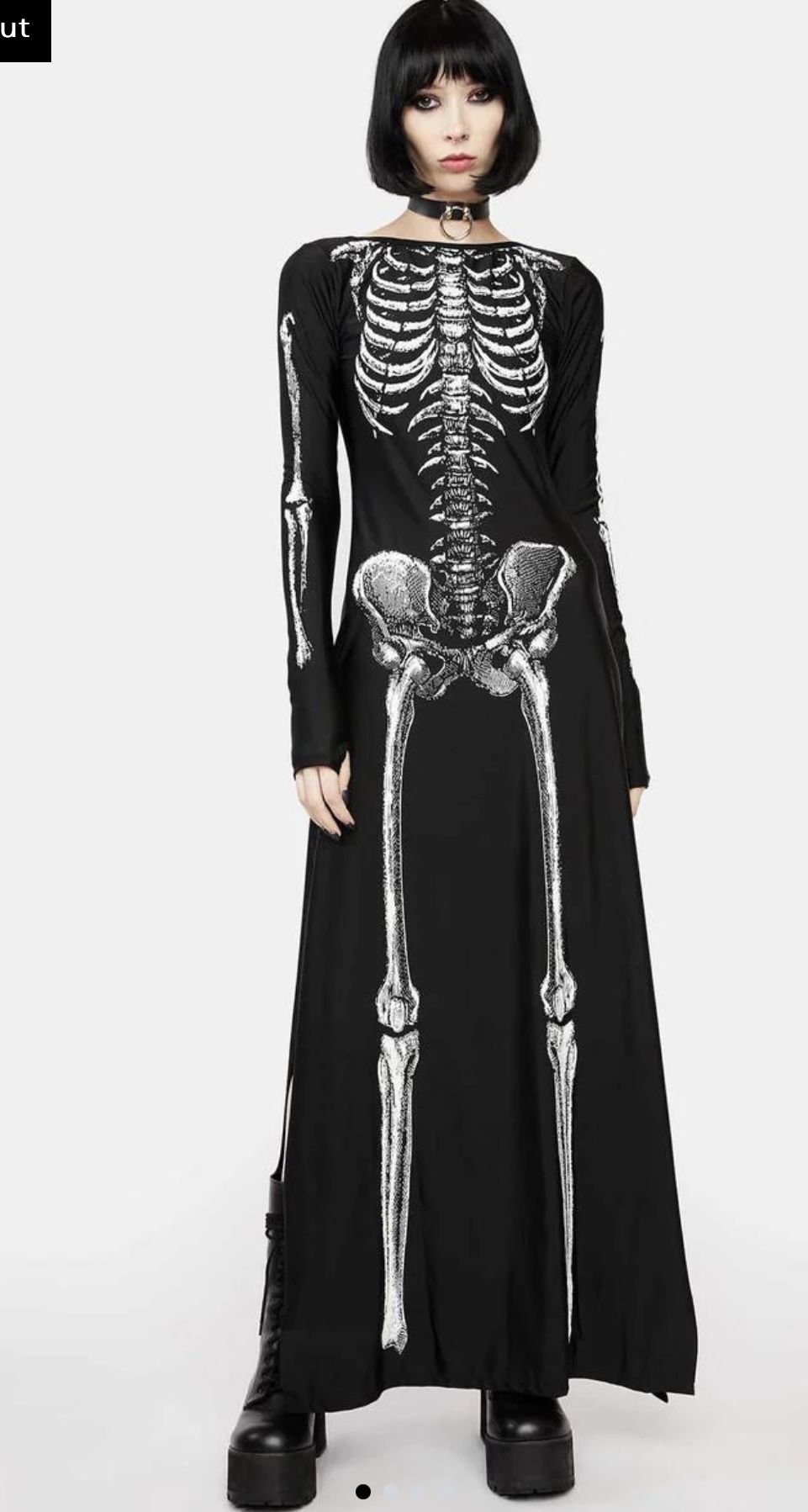 XS Skeleton Dress