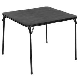 Modern Square Black Plastic Tabletop Folding Table