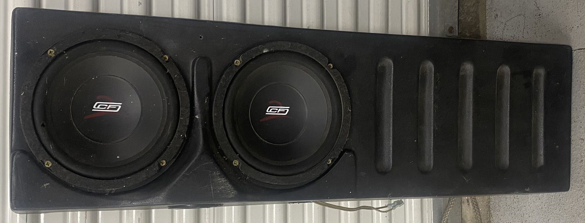 2 Old School Crossfire 8inch Subs