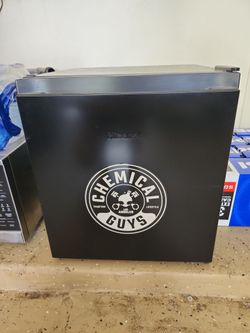 Small black fridge