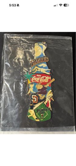 Vintage 2001 San Diego Padres complete Commemorative Coke Puzzle Pins Set 10