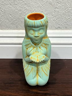 Golden Tiki Sacrificial Virgin Tiki Mug, Tiki Farm