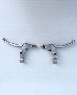 Original American-style cruiser bicycle aluminum brake levers, pair