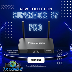 SuperBOX Super box S7 Models Max, S7 Pro, S6 Ultra, Supreme & Vsee V6 Plus, V6 Max Vsee Elite Mini, Elite Ultra 8 Authorized Wholesale distributors 