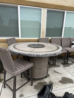 HEAVY Patio Set (firepit)