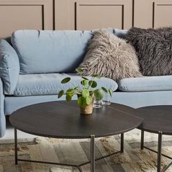 Anthropologie Oak Coffee Table 
