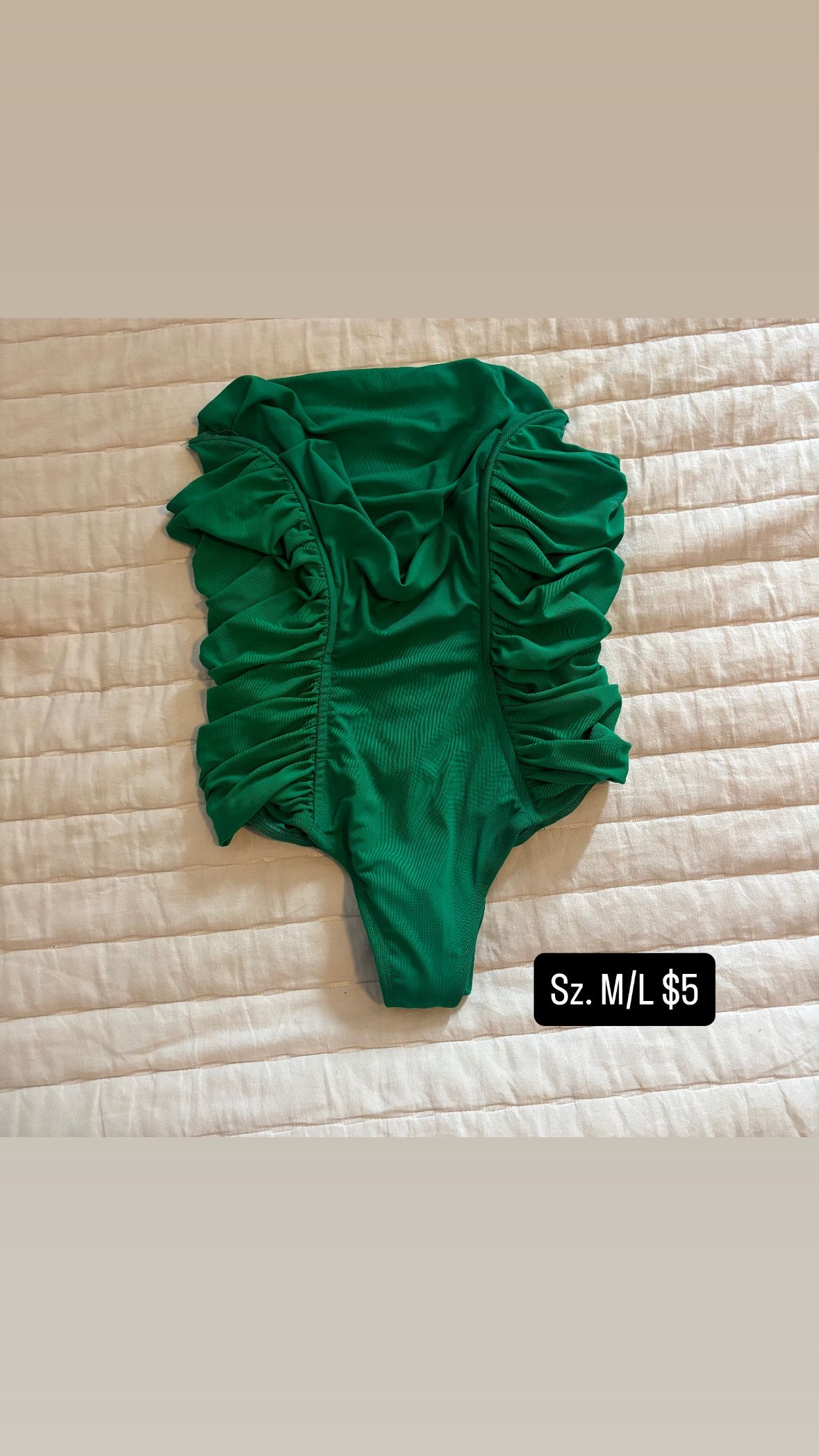 Green Corset Bodysuit