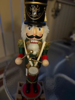 Wooden Christmas Nutcracker Soldier with Drum