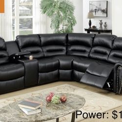 Power Recliner Sectional Sofa