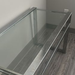 Glass desk