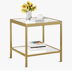 Modern 2 Tier Side Table