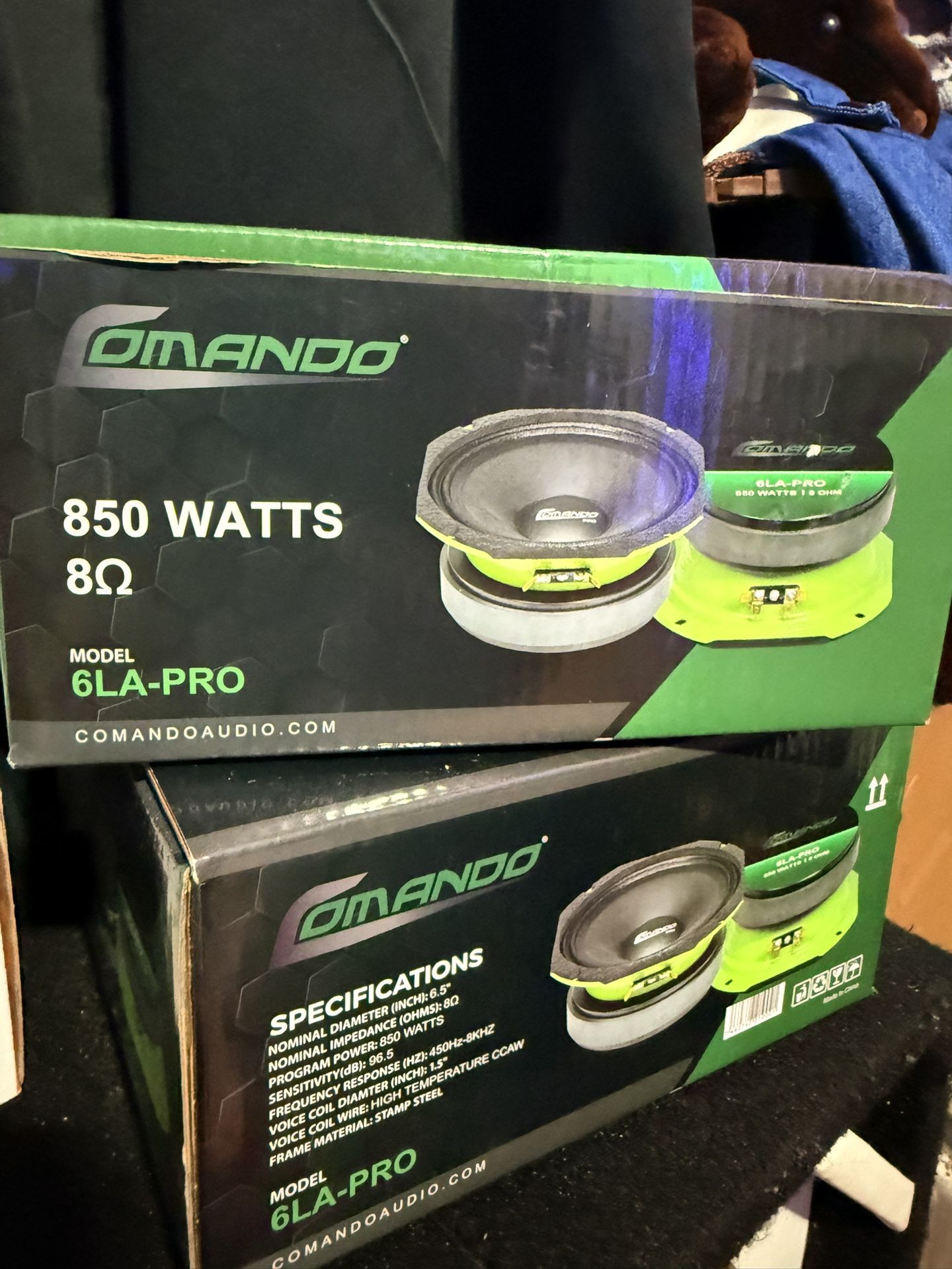 Two 6.5” LA PRO comando