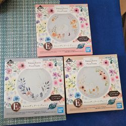 Eevee & Floral Candy mini plates from Japan