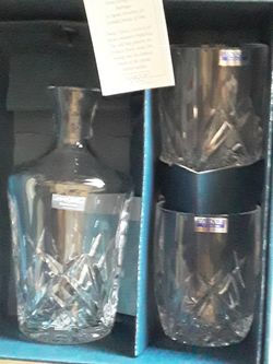 Waterford Crystal Decanter and Tumbler Set