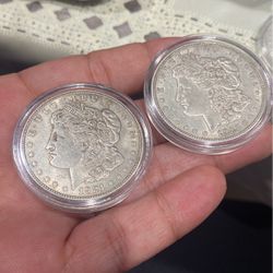 1921 Morgan silver dollar coins better grade