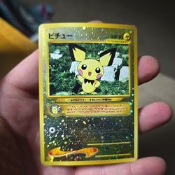 Pokemon PICHU #172 Japanese Neo 2 Promo Reverse Foil Card NM