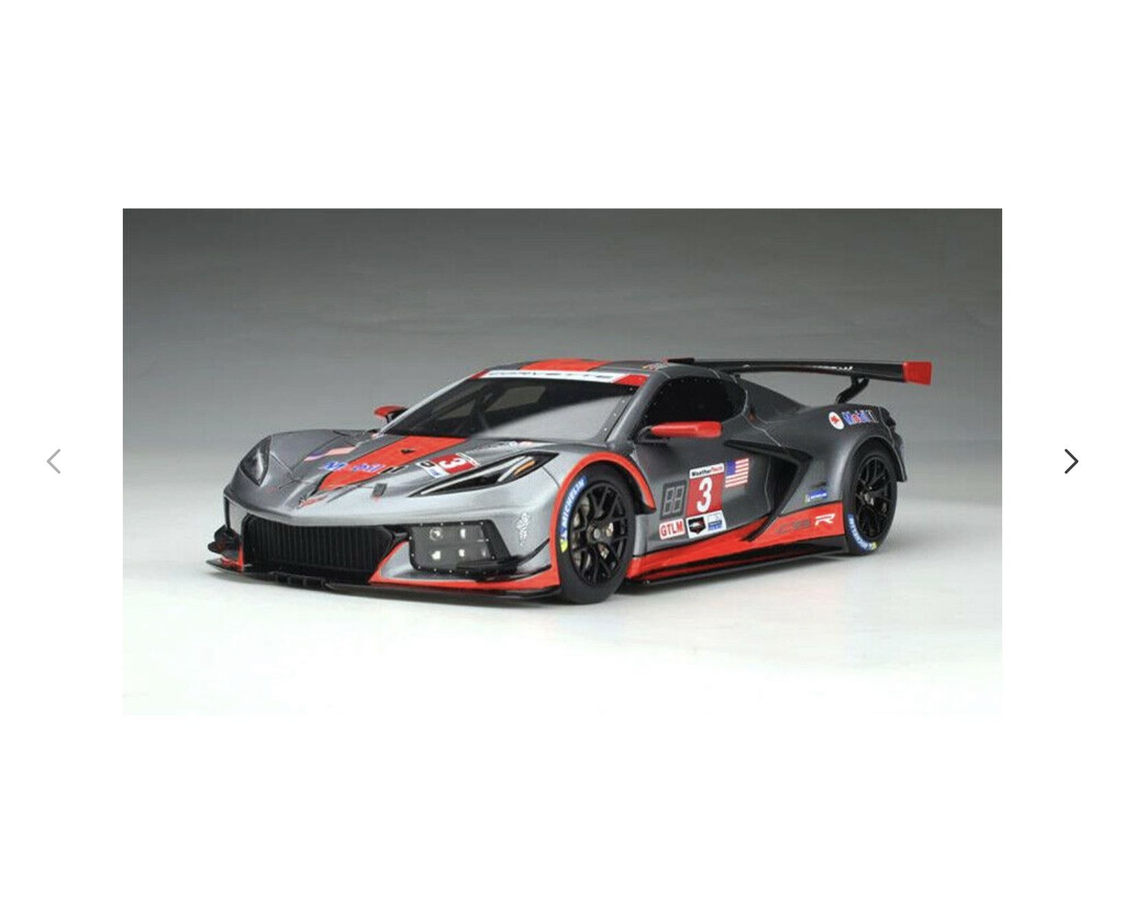 1/18 Chevrolet Team Corvette C8.R #3 12H Sebring 2021 Model by GT Spirit US055.