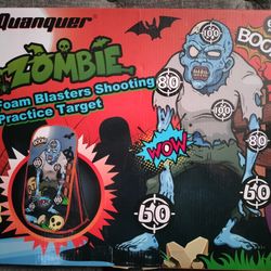 ZOMBIE: Foam Blasters Shooting Practice Target. - New In Box.  (White Tall Shelf)