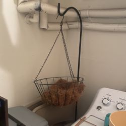 Garden Hook And Hanging Basket