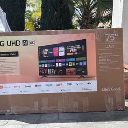 75ua77 75” LG smart 4k led Uhd tv 