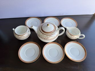 Wedgwood Paris Bone China Tea Set – Teapot Cups Saucers England