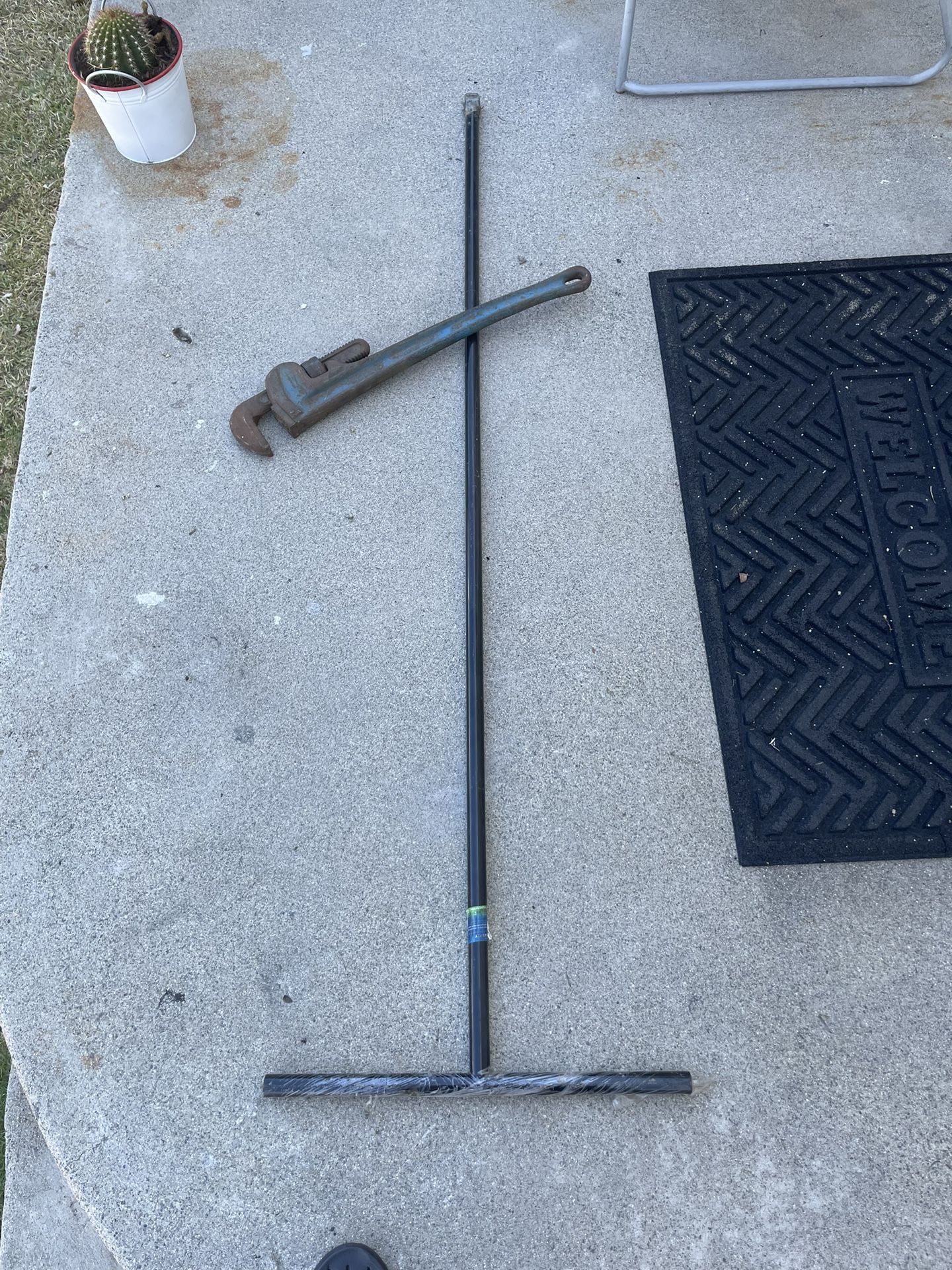    Ridgid Pipe Wrench And  Water Meter Valve
