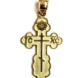 Beautiful cross pendant 14K FINE JEWELRY YELLOW REAL GOLD.
