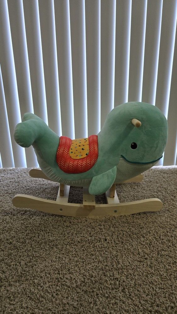 Wooden Whale Rocker Echo