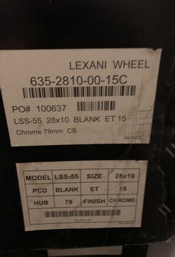 Lexani wheels and tires brand new in the box