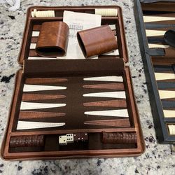 Vintage Cardinal Backgammon Set Travel set.