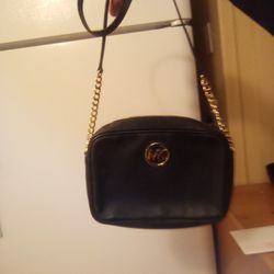 Michael Kors black Gold Chain Strapped Purse