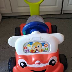 Fisher Price Laugh And Learn 3 In 1 Smart Car Toddler Walker Ride On Activity Toy