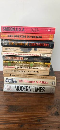 13 Book Lot – Vietnam War, Cold War & American Politics (1960s–80s)