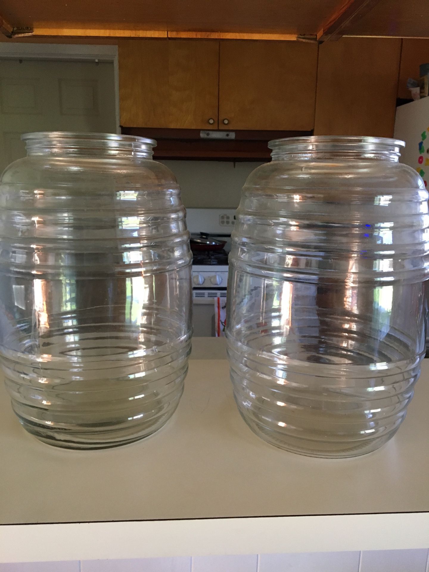Aguas Fresca Glass Vitroleros Barrel Storage Container for Sale in