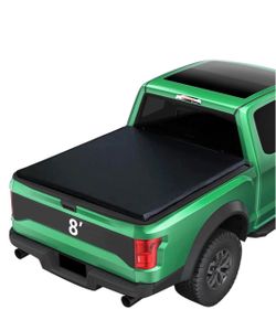 （H-2-20）8' Soft Quad Fold for 2017-2027 Ford F-250 350 450 Super Duty Tonneau Cover