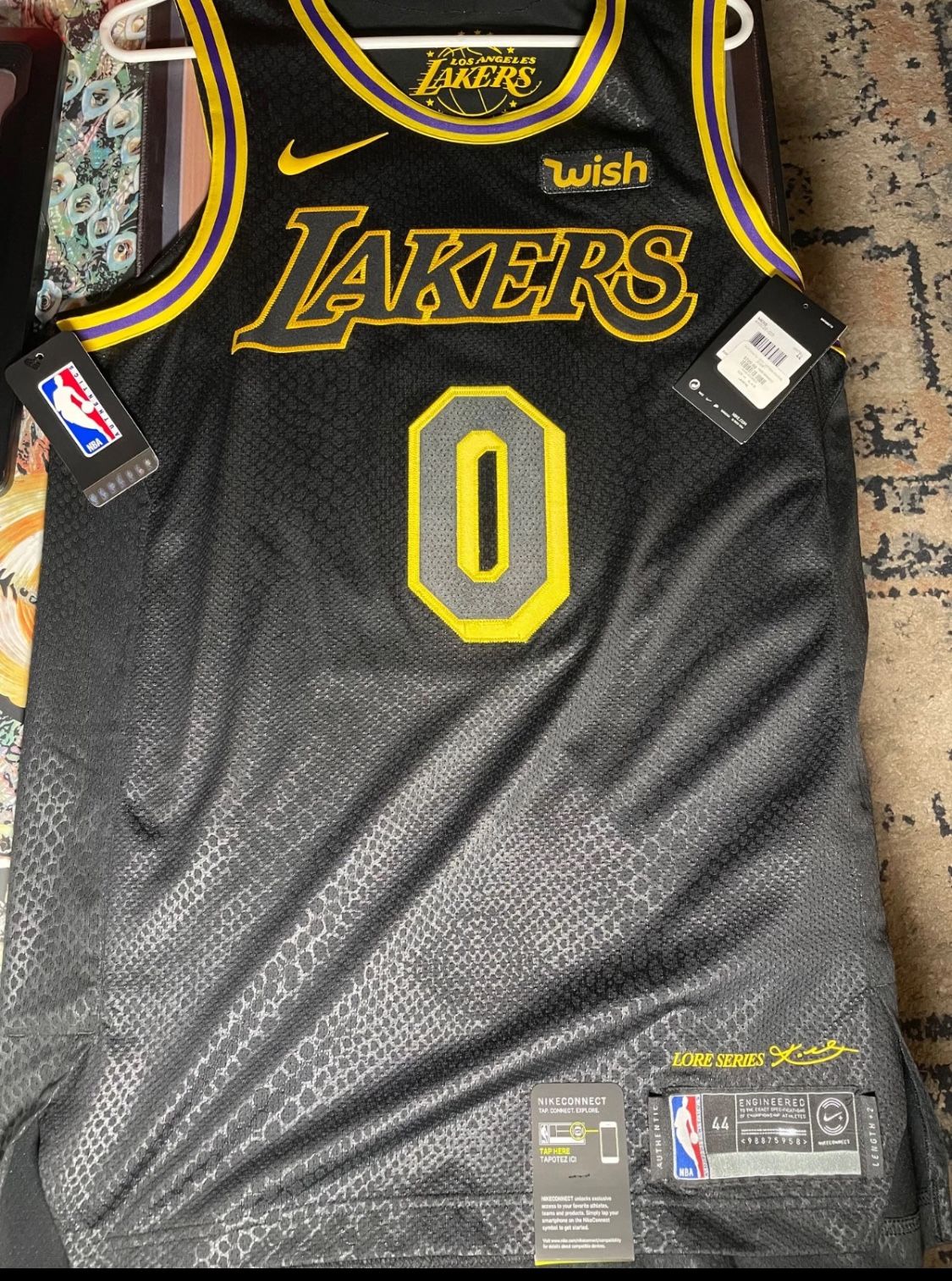Kyle Kuzma - Lakers Jersey Black Mamba Kobe City Size 44 (M) New Authentic Nike